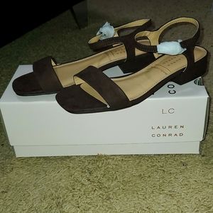 Lauren Conrad | Obsidian Women's Block Heel Sandals | Chocolate